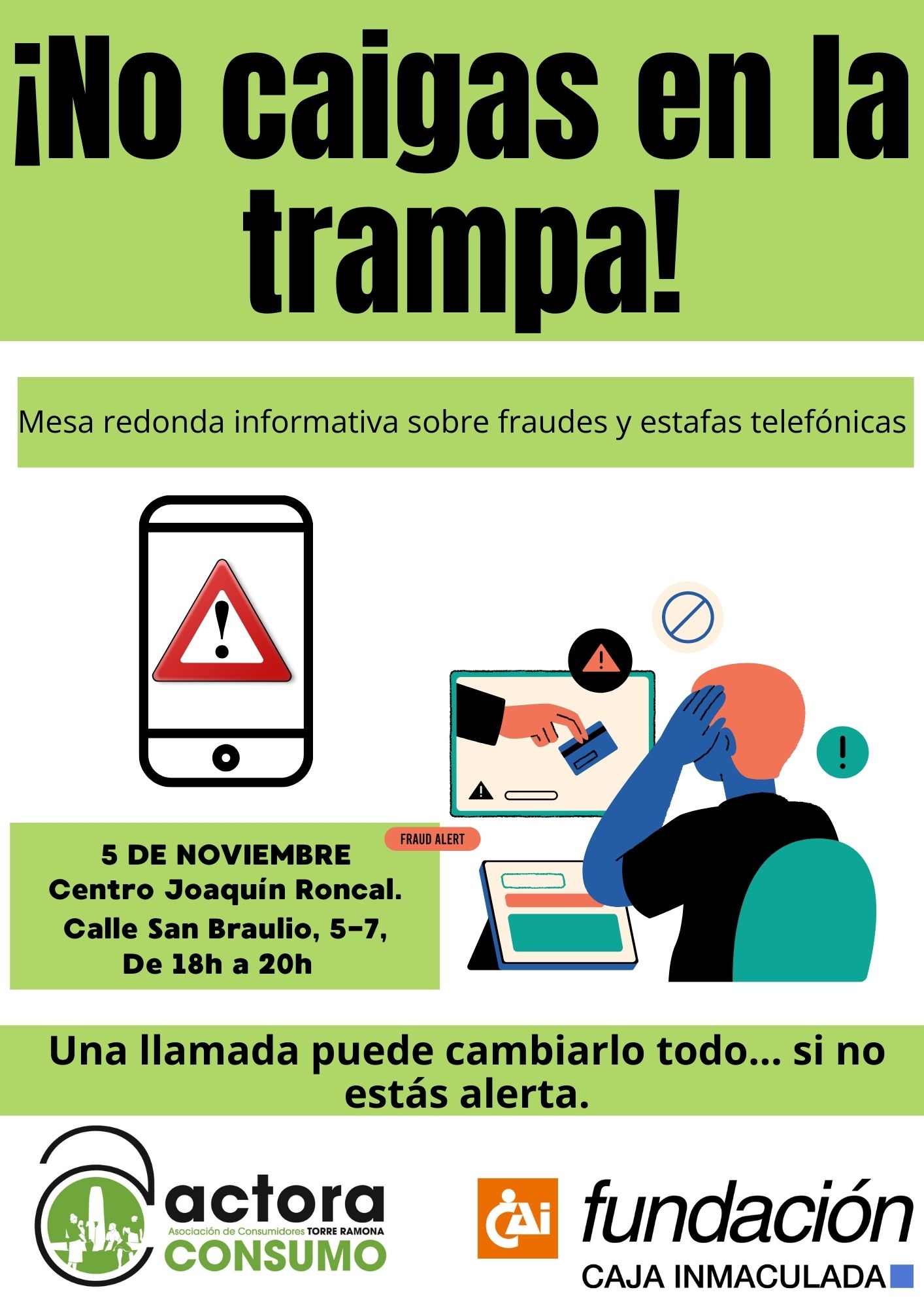 Mesa redonda informativa sobre fraudes y estafas telefónicas