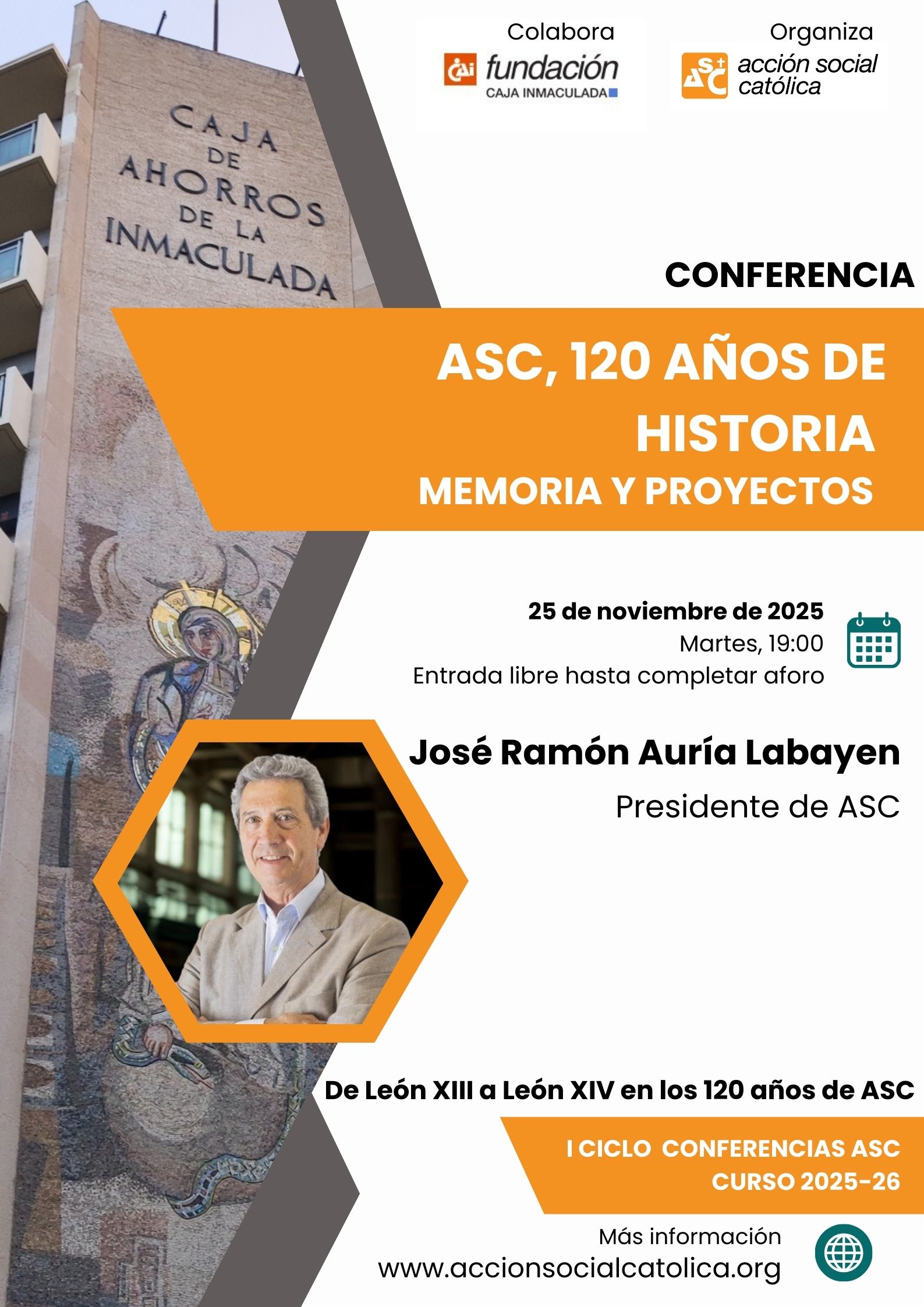 Conferencia "ASC, 120 años de historia. Memoria y proyectos