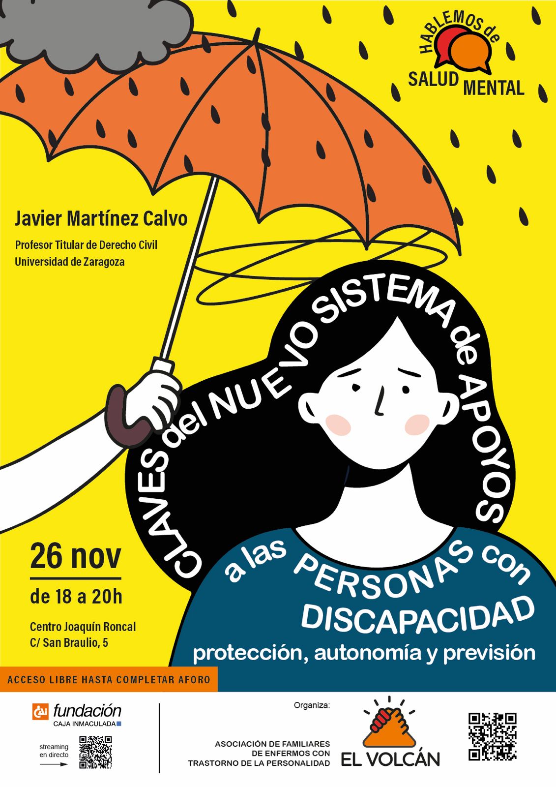 Charla "Claves del nuevo sistema de apoyos a las personas con discapacidad"