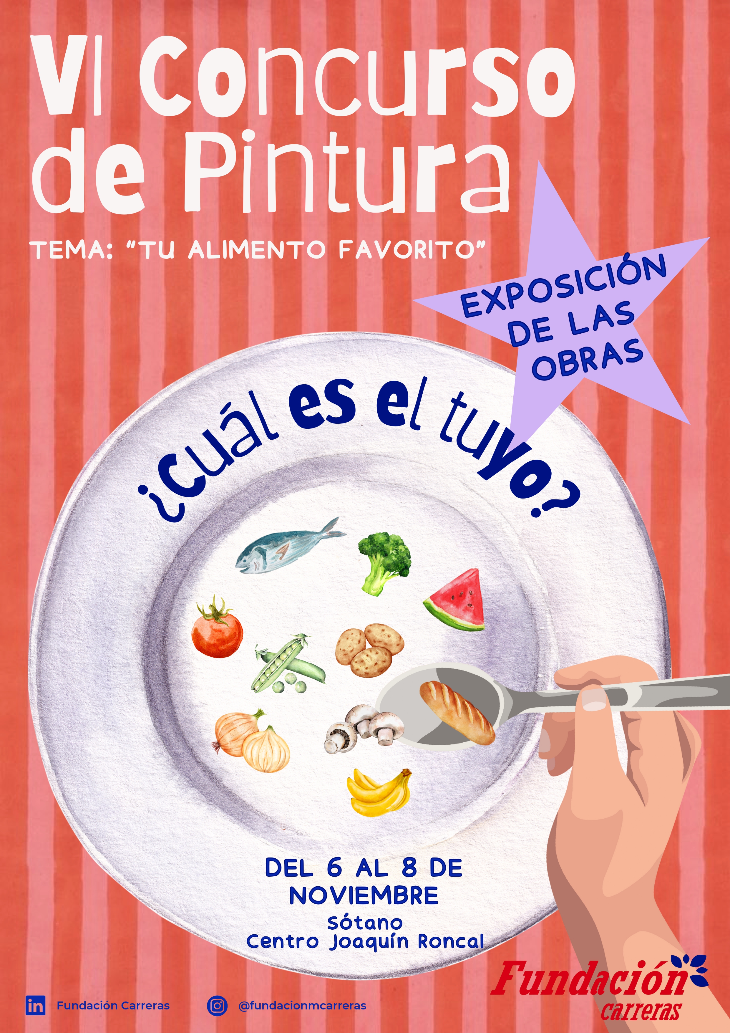 Concurso de pintura. "Mi alimento favorito". Fundacion Carreras
