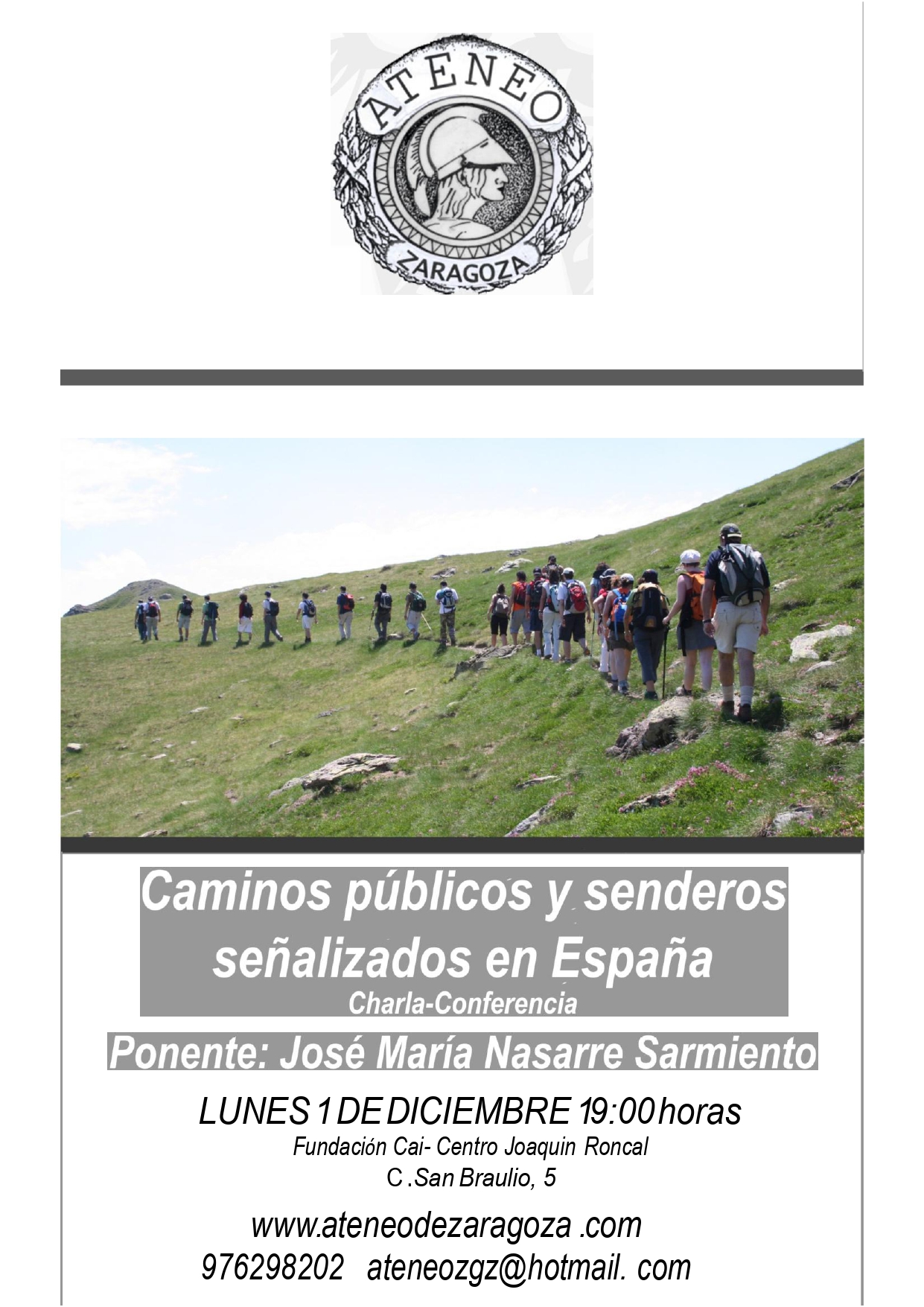 Caminos públicos y senderos señalizados en España