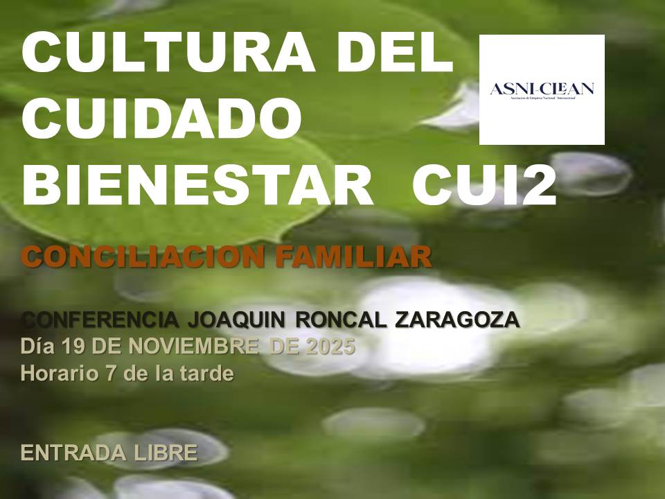 Charla "Cuidados sociales y conciliación familiar. Los cuidados sociales"