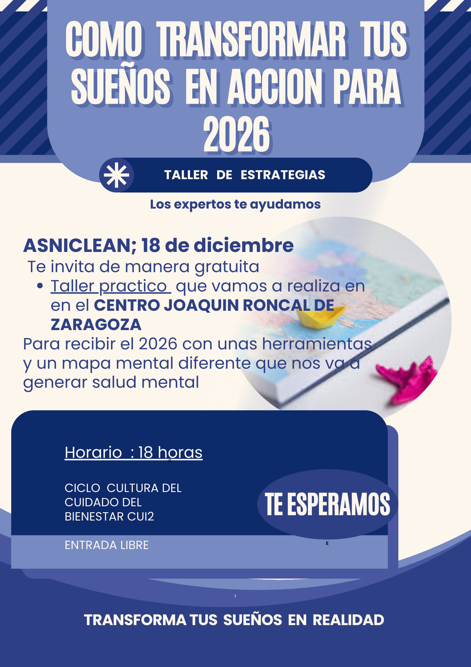 Charla "Cómo transformar tus sueños en acción para 2026"