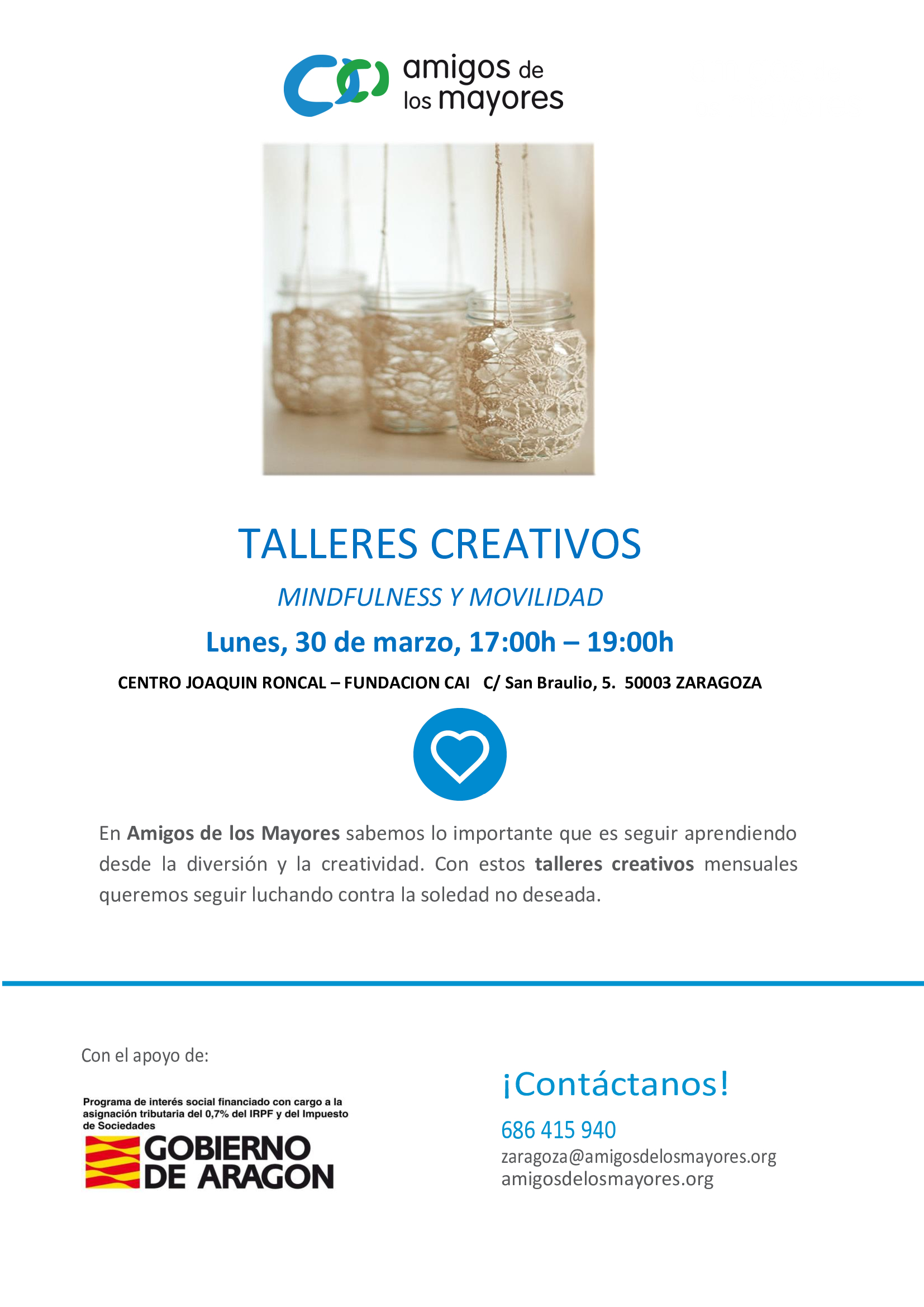 Talleres Creativos para personas mayores