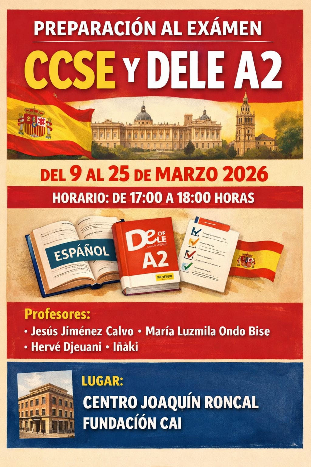 Preparación al exámen CCSE y DELE A2